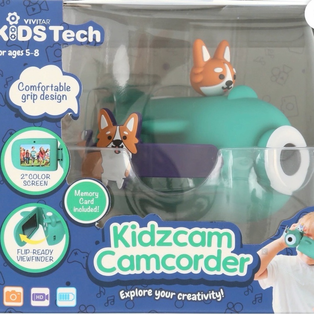 Vivitar KidsTech Kidzcam Camcorder - Teal with Purple Accents